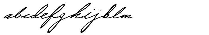 Justine Handwriting Regular Font LOWERCASE