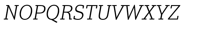 Justus Pro Light Italic Font UPPERCASE