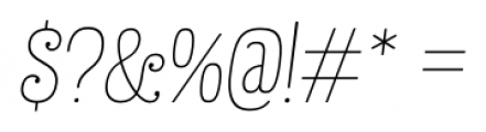 Julieta Pro Gota Italic Font OTHER CHARS