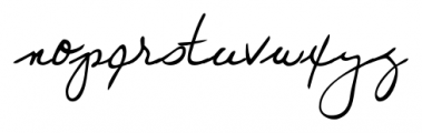 Juri Handwriting Regular Font LOWERCASE