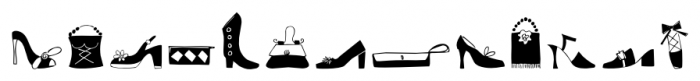 Just Shoes and Purses Regular Font LOWERCASE