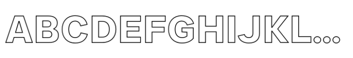 JUST Sans Outline Bold Font UPPERCASE