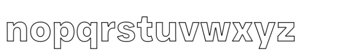 JUST Sans Outline Bold Font LOWERCASE