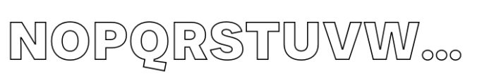 JUST Sans Outline Ex Bold Font UPPERCASE