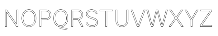 JUST Sans Outline Ex Light Font UPPERCASE