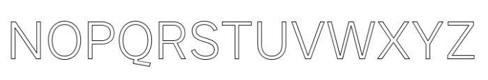 JUST Sans Outline Light Font UPPERCASE