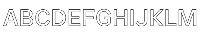 JUST Sans Outline Medium Font UPPERCASE