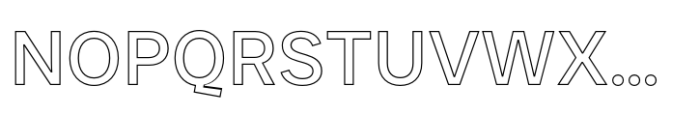JUST Sans Outline Medium Font UPPERCASE