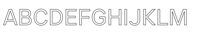 JUST Sans Outline Regular Font UPPERCASE