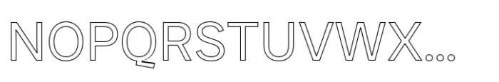 JUST Sans Outline Regular Font UPPERCASE