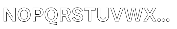 JUST Sans Outline Semi Bold Font UPPERCASE