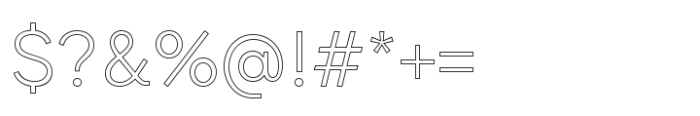 JUST Sans Outline Variable Font OTHER CHARS