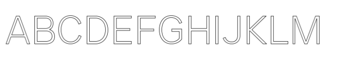 JUST Sans Outline Variable Font UPPERCASE