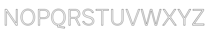 JUST Sans Outline Variable Font UPPERCASE