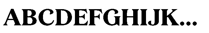 JUST Serif Bold Font UPPERCASE