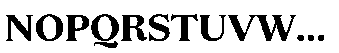 JUST Serif Bold Font UPPERCASE