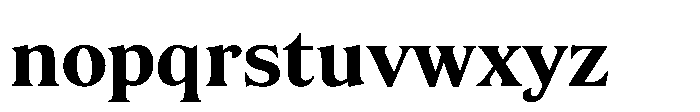 JUST Serif Bold Font LOWERCASE