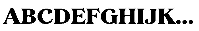 JUST Serif Extra Bold Font UPPERCASE