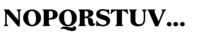 JUST Serif Extra Bold Font UPPERCASE
