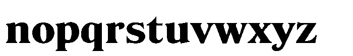 JUST Serif Extra Bold Font LOWERCASE