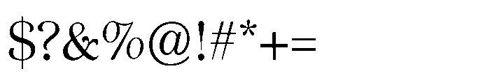 JUST Serif Light Font OTHER CHARS