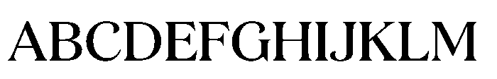 JUST Serif Medium Font UPPERCASE