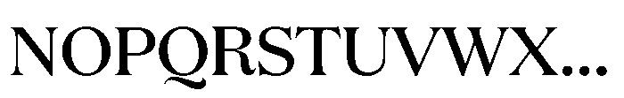 JUST Serif Medium Font UPPERCASE