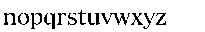 JUST Serif Medium Font LOWERCASE