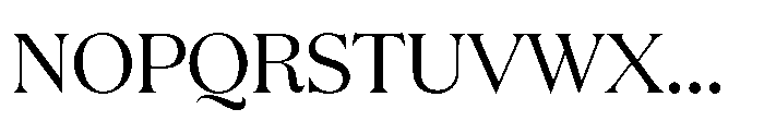 JUST Serif Regular Font UPPERCASE