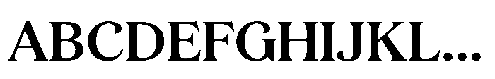 JUST Serif SemiBold Font UPPERCASE