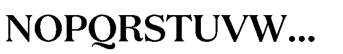 JUST Serif SemiBold Font UPPERCASE
