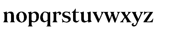 JUST Serif SemiBold Font LOWERCASE