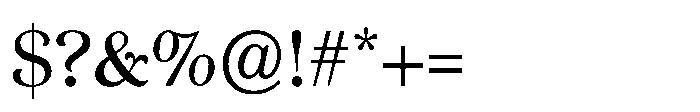 JUST Serif Variable Regular Font OTHER CHARS