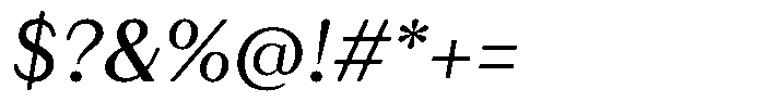 Juana Sans Text Regular Italic Font OTHER CHARS