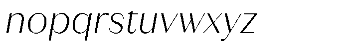 Juana Sans Thin Italic Font LOWERCASE