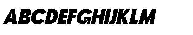 Jubble Black Italic Font UPPERCASE