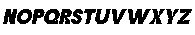Jubble Black Italic Font UPPERCASE