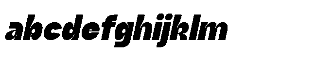 Jubble Black Italic FONT