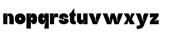 Jubble Black Font LOWERCASE