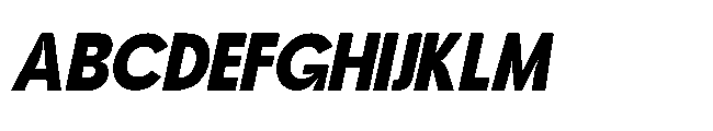 Jubble Bold Italic Font UPPERCASE
