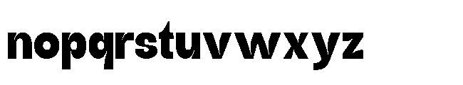 Jubble Bold Font LOWERCASE