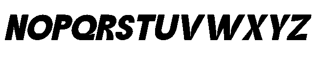 Jubble Extra Bold Italic Font UPPERCASE