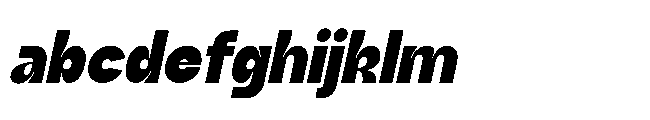 Jubble Extra Bold Italic FONT