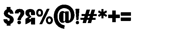 Jubble Extra Bold Font OTHER CHARS