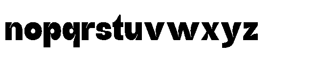 Jubble Extra Bold Font LOWERCASE