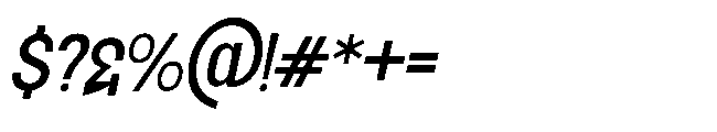 Jubble Extra Light Italic Font OTHER CHARS