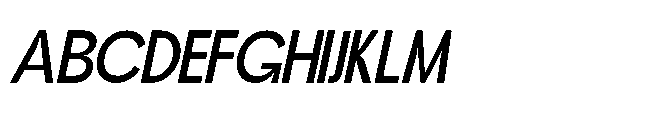 Jubble Extra Light Italic Font UPPERCASE