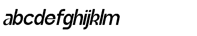 Jubble Extra Light Italic FONT