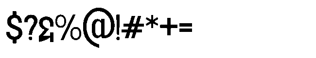 Jubble Extra Light Font OTHER CHARS