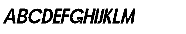 Jubble Italic Font UPPERCASE